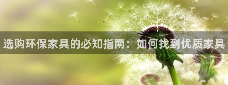 杏耀官网娱乐：选购环保家具的必知指南：如何找到优质家具