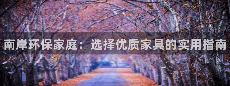 杏耀平台登录网站：南岸环保家庭：选择优质家具的实用指南