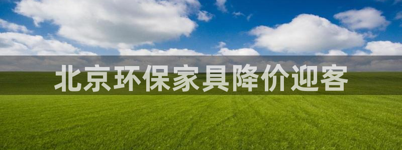 杏耀注册登入：北京环保家具降价迎客